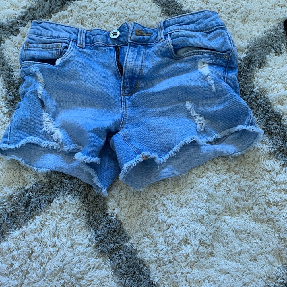 zara size 10 jean shorts